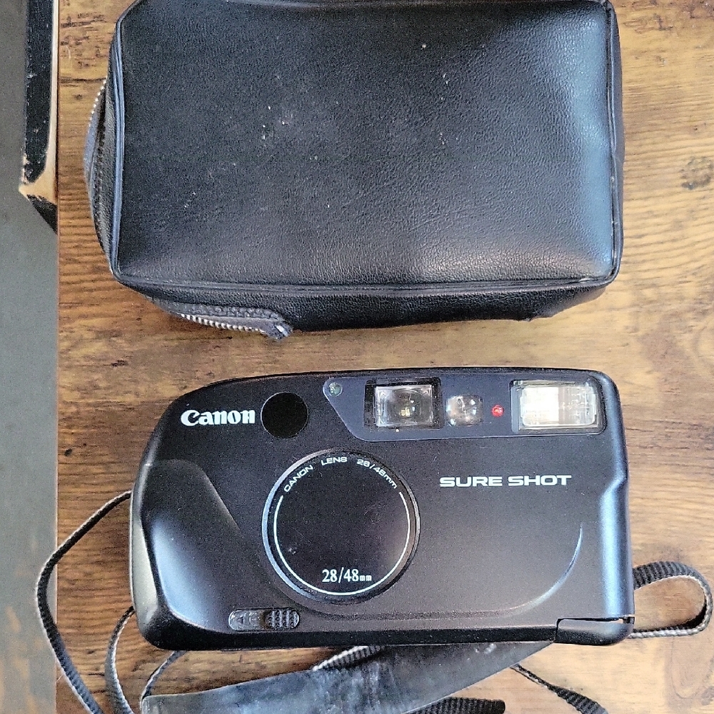 Canon Sure Shot Black Film Camera